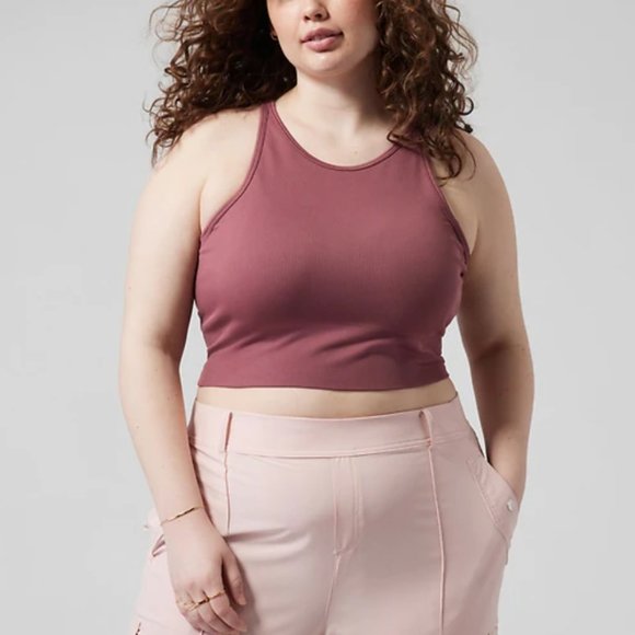 Aurora Seamless High Neck Crop Tank - Picture 4 of 4